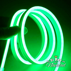 Manguera NEON FLEX Luz LED Verde LINEA PLATINUM 100mts Profesional Apta Exterior - El Rey de la Navidad