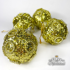 Set x 4 Globos Premium Oro 6cm