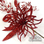 Pick Glitter Roja con Flor de 40cm - comprar online