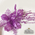 Pick Glitter Lila con Flor y frutos 40cm - tienda online