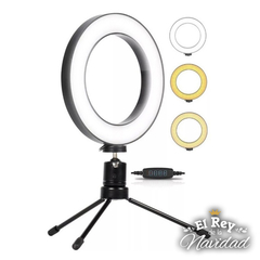 Aro De Luz Led Profesional 16cm con tripode - tienda online