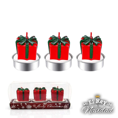 Set x 3 velas Paquetitos de regalo