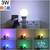 Lampara Luz Led Rgb 16 Colores Control Remoto Foco 3w en internet