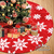 Cubre Pie de Arbol de Navidad Peluche Rojo con Copos 1,20mts - comprar online