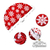 Cubre Pie de Arbol de Navidad Peluche Rojo con Copos 1,20mts - tienda online