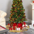 Cubre Pie de Arbol de Navidad REVERSIBLE 2 en 1 dorado + escoces 1,20mts - comprar online