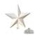 Puntal Estrella LUJO Glitter Blanca 14cm - comprar online