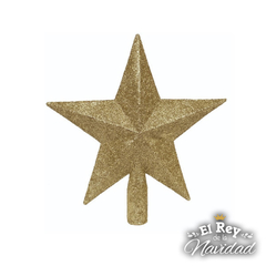 Puntal Estrella Glitter Dorada 20cm