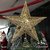 Puntal Estrella de Alambre Premium 30cm Oro