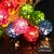 Guirnalda de Luces Led Calidas con Globos de Ratán Multicolor a PILAS - El Rey de la Navidad