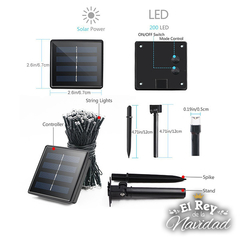 LINEA SOLAR Guirnalda Led 20mts Blanco Calido. Apta Exterior en internet