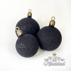 Globo Negro Glitter por Unidad