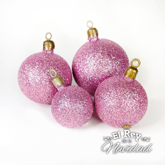 Globo Rosa Glitter por Unidad