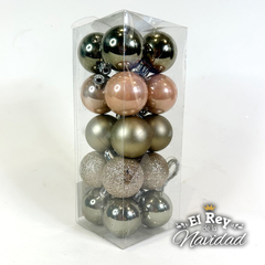 Set x 20 Globos 4cm Green Gold y Rose Gold - comprar online