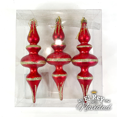 Set x 3 Tronpito Deluxe Rojo 15cm - comprar online