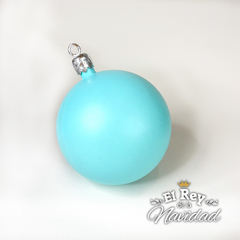 Globo Celeste Tiffany Pastel Mate por Unidad - El Rey de la Navidad