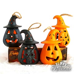 Vela Colgante Led HALLOWEEN Calabaza a PILA