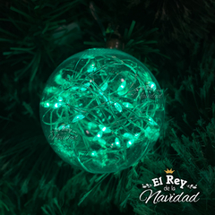 Globo Luminoso Verde Nro 6 a pilas (incluidas) - El Rey de la Navidad