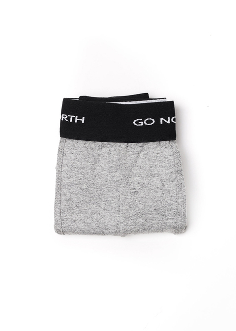 Boxer Liso Gris Jaspeado - Go North