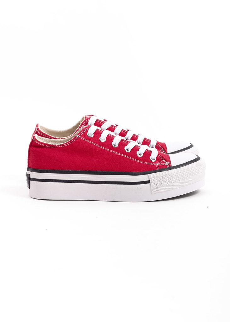 Zapatillas de plataforma rojas new arrivals