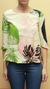 BLUSA MANGA 3/4 MANTECA