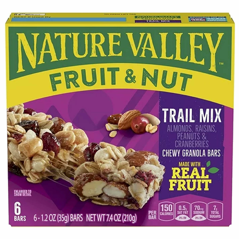 Barras Cereal Frutas Secas Trail Mix Nature Valley - Leer Descripción