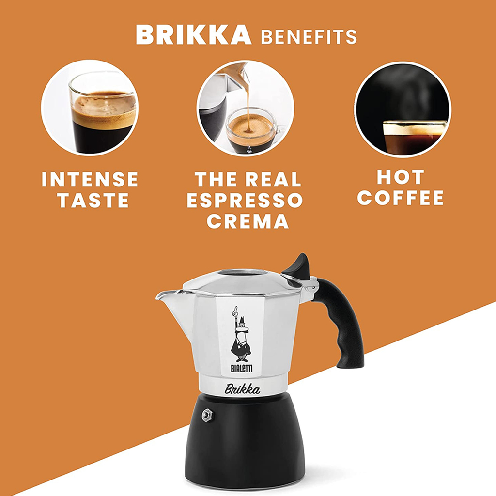 Cafetera Bialetti Brikka - 2 Tazas de café