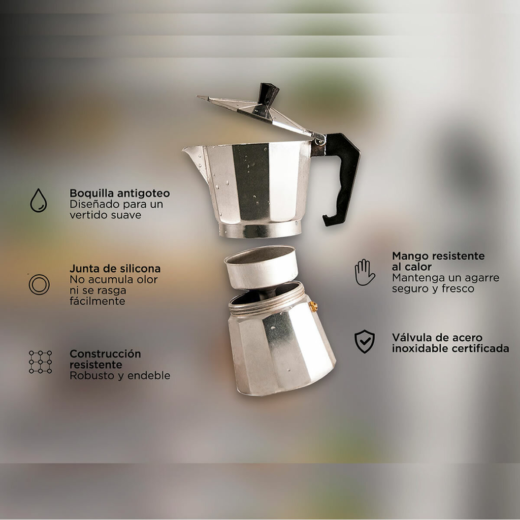  Junta y filtro Bialetti de repuesto para cafetera italiana de 1  taza : Hogar y Cocina