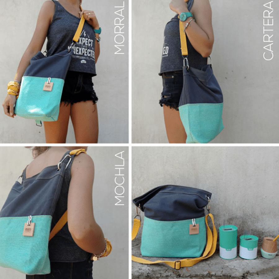 Bolso Matero Mochila Mijo Turquesa Tienda Pepino