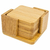 Set X 6 Posavasos Cuadrados Base Bambu - comprar online