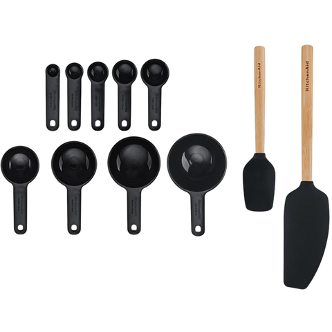 Set X11 Utensilios Silicona Bambu Kitchenaid