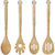 Set X4 Utensilios Madera Abedul Kitchenaid