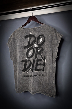 Do or Die Musculosa Oversize Stone black