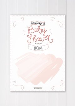Poster de firmas - Baby shower nena - comprar online