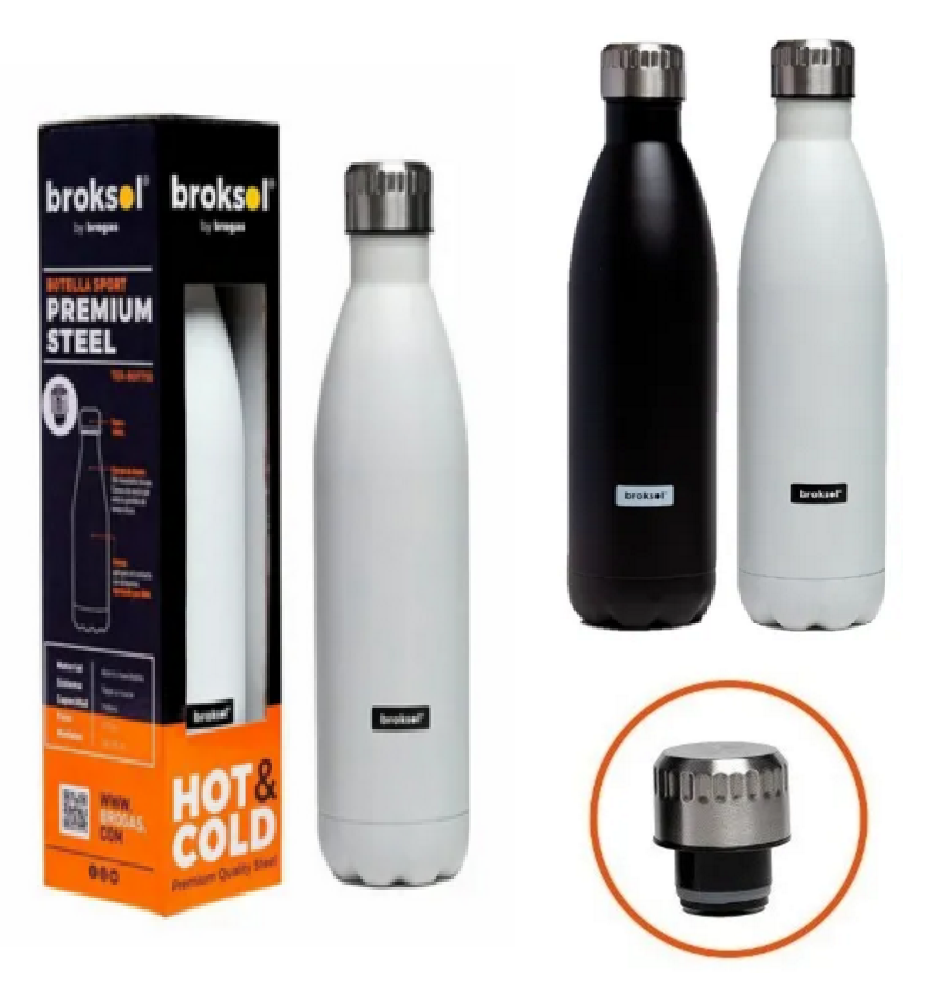 Botella térmica SPORT Acero inoxidable - Broksol