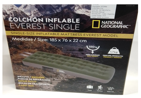 Colchón inflable EVEREST SINGLE - National Geographic