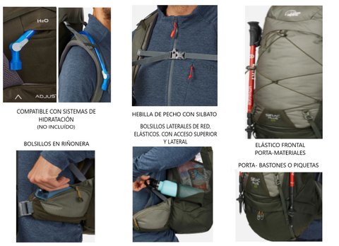 Mochila SIRAC PLUS 40 - Lowe Alpine - comprar online