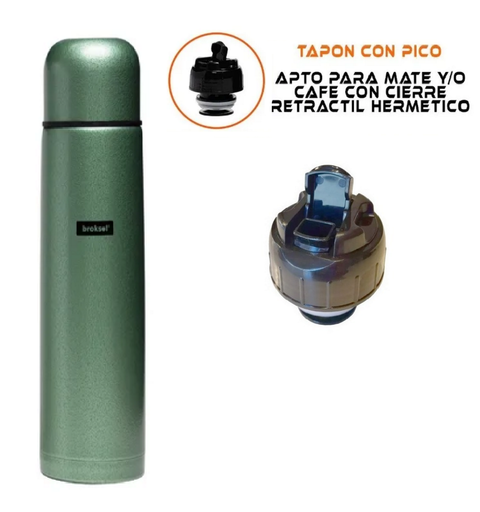 Termo 1 Litro ACERO INOXIDABLE - Broksol - comprar online