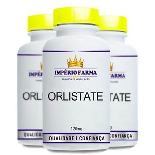 Kit 3 Potes Orlistate 120mg 60 cápsulas