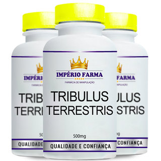 *Promoção Compre 3 Pague 2* - 3 Potes de Tribulus Terrestris 500mg 60 Cápsulas por apenas