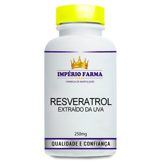 Resveratrol 250mg 60 Cápsulas ( Extraído da Uva )