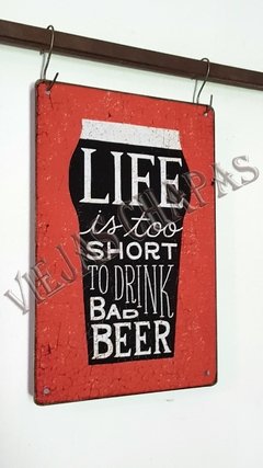 BR-183 life is too short vaso naranja - comprar online