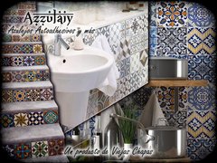 azulejos autoadhesivos - serie mosaic azul - tienda online