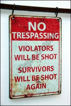 fr-017 No trespassing