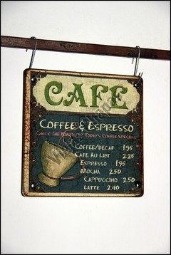GC-015 cafe letras verdes - comprar online