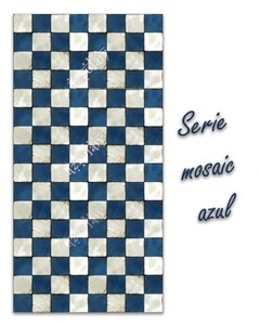azulejos autoadhesivos - serie mosaic azul