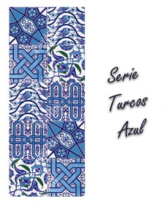azulejos autoadhesivos - serie turcos azul
