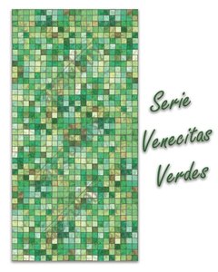 azulejos autoadhesivos - serie venecitas verdes