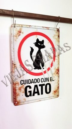 ZR-122 CUIDADO CON EL GATO - comprar online