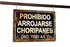 ZR-215 Prohibido arrojarse choripanes